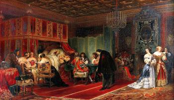 Paul Delaroche : Cardinal Mazarin Dying